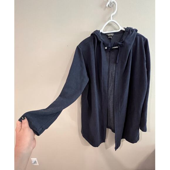 Eddie Bauer Women’s Navy Blue Hoodie Jacket – Size Large - Picture 3 of 11